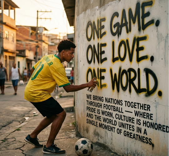 One Game, One Love, One World.